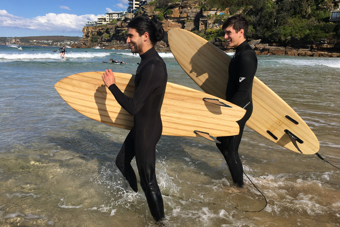 Benefits of Paulownia for wooden surfboards.