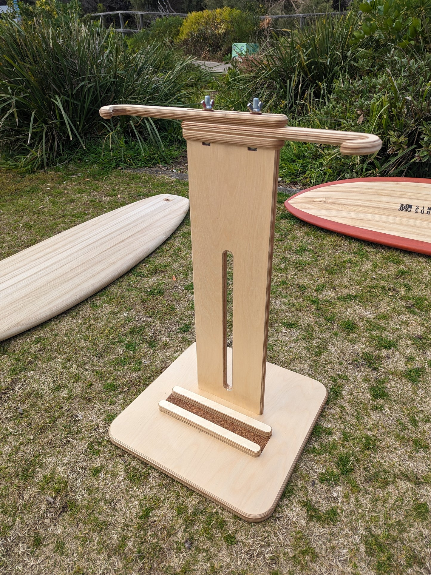Wooden Surfboard Stand
