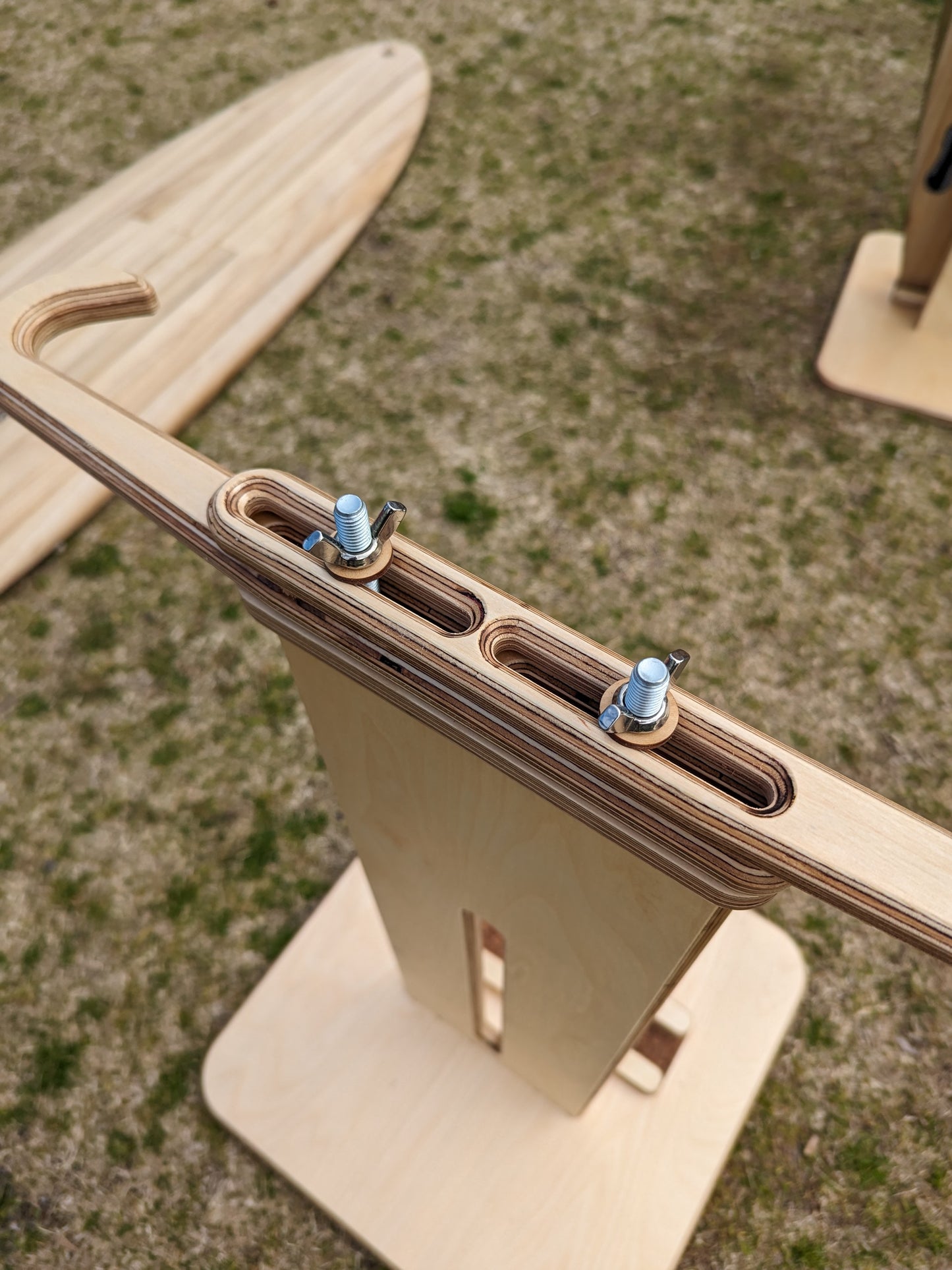 Wooden Surfboard Stand