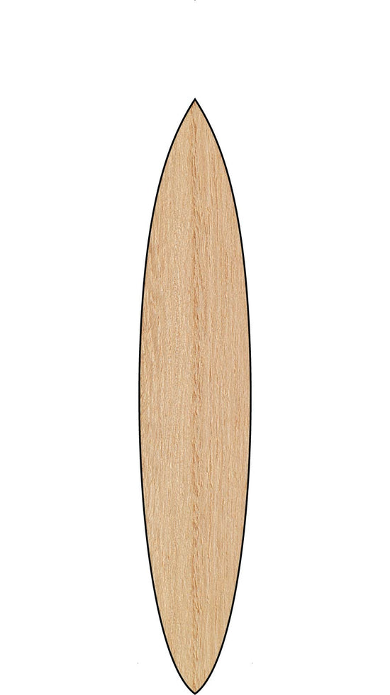 Sustainable hollow wooden gun surfboard icon representation