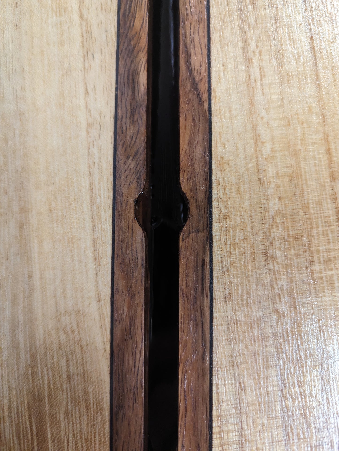Wooden Longboard Fin Box