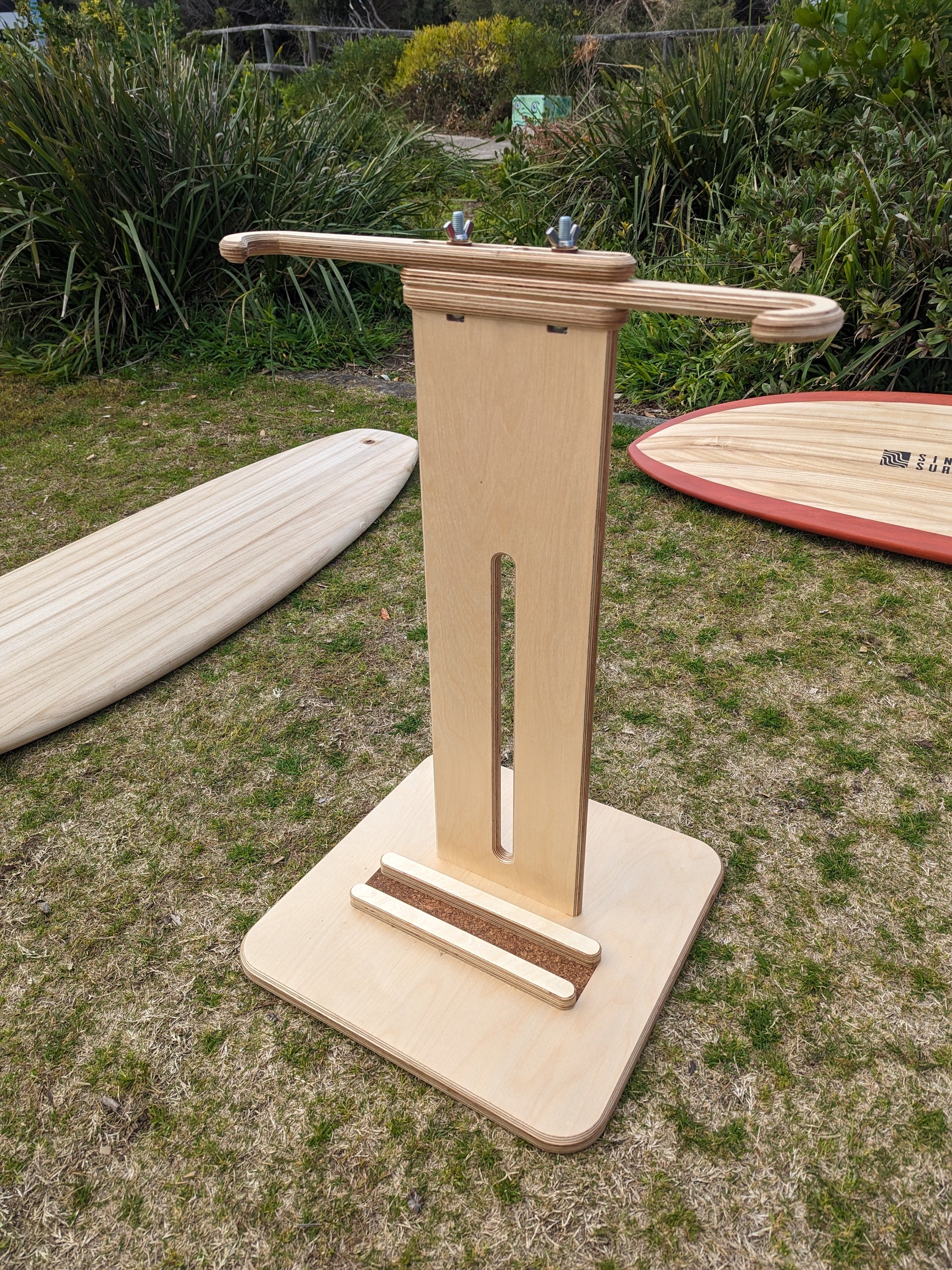 Surfboard Stand Rfa Wooden Surfboard Stand – Sine Surf | Sustainable Wooden Surfboards