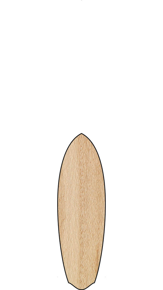 Sine Surf sustainable hollow wooden shortboard icon representation